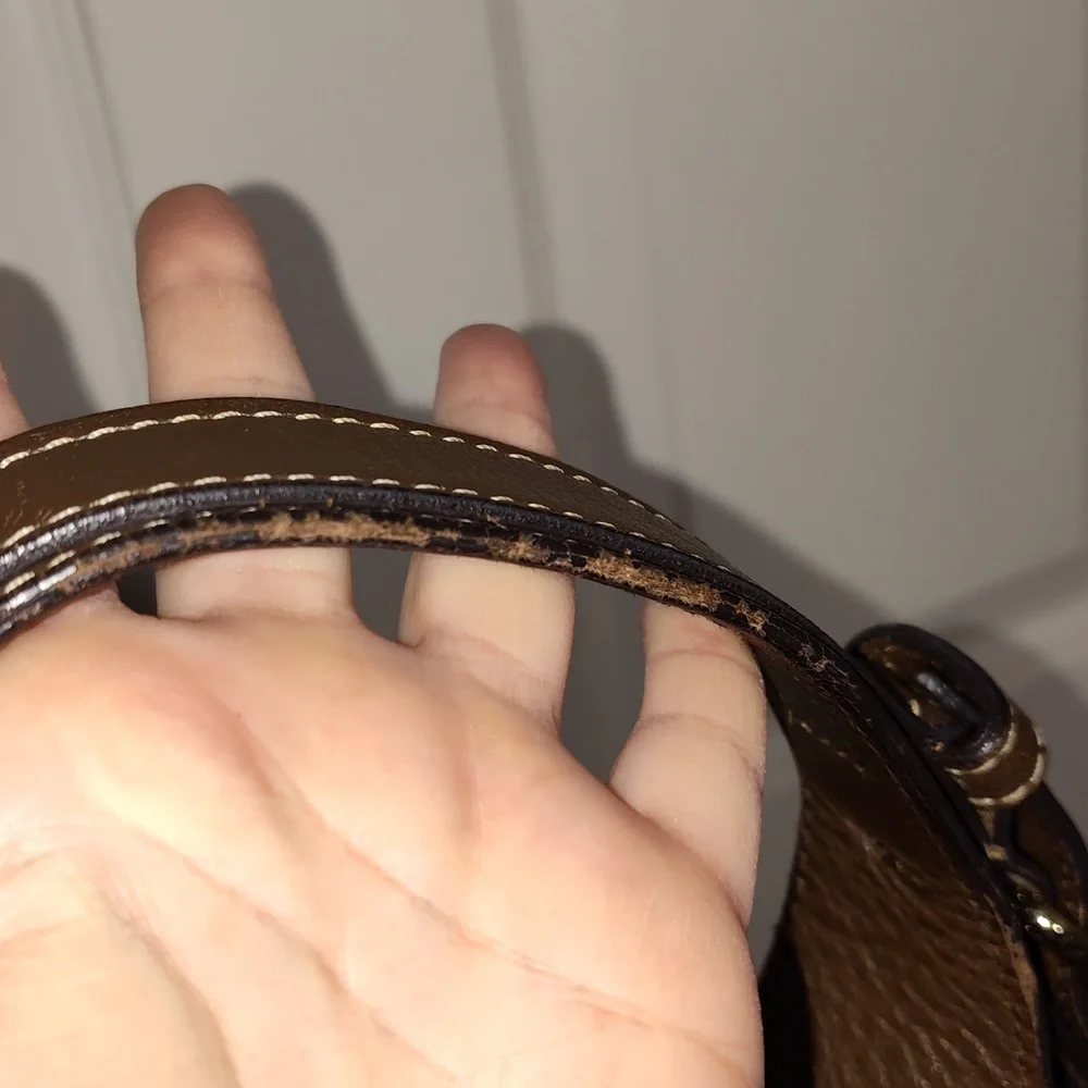 Brown Dooney and Bourke Dillen Pocket Sac Brown Leather Bag - Picture 13 of 15